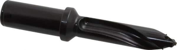 Allied Machine and Engineering - Series 20, 20 to 21.99mm Diam, 1" Diam Straight Shank with Flange, Straight Flute Spade Drill - 2-17/64" Max Depth, 3-61/64" Body Length, 6-15/64" OAL, Standard Length, Through Coolant - Eagle Tool & Supply