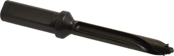 Allied Machine and Engineering - Series 13, 13 to 13.99mm Diam, 3/4" Diam Straight Shank with Flange, Straight Flute Spade Drill - 2-49/64" Max Depth, 3-53/64" Body Length, 5-55/64" OAL, Standard Length, Through Coolant - Eagle Tool & Supply