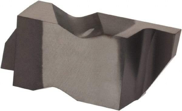 Kennametal - 3062NG Grade KCU10, 1.58mm Cutting Width Carbide Grooving Insert - 2.39mm Max Depth of Cut, Right Hand, 0.19mm Corner Radius, AlTiN Finish - Eagle Tool & Supply
