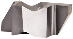 Kennametal - 3094NG Grade KCU10, 2.39mm Cutting Width Carbide Grooving Insert - 3.81mm Max Depth of Cut, Right Hand, 0.19mm Corner Radius, AlTiN Finish - Eagle Tool & Supply