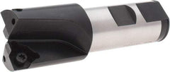Komet - 1.2992 Inch Diameter, Weldon Flat, 25 mm Shank Diameter, 2 Insert, Indexable Counterbore - 3-15/16 Inch Overall Length, WOEX 080404 Insert, Through Coolant - Eagle Tool & Supply