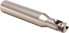 Seco - 16mm Cut Diam, 20mm Max Depth of Cut, 16mm Shank Diam, 110mm OAL, Indexable Square Shoulder Helical End Mill - XO.. 06 Inserts, Cylindrical Shank, 90° Lead Angle, Series Nano Turbo - Eagle Tool & Supply