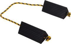Vestil - 10" Wide x 4-1/2" High x 5" Deep, Rubber Wheel Chock - Eagle Tool & Supply