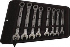 Wera - 8 Piece, 5/16" to 3/4", Combination Wrench Set - Inch Measurement Standard, Chrome Vanadium Finish, Comes in Canvas Tool Holster - Eagle Tool & Supply