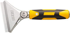 Olfa - Stiff Hardened Steel Straight Scraper - 100" Blade Width x 0.709" Blade Length, 8" Long Handle - Eagle Tool & Supply