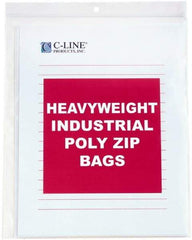 C-LINE - 1-1/2" Long x 14" Wide x 10-1/4" High, 0.004 mil Thick, Self Seal Antistatic Poly Bag - Clear, Heavyweight Grade - Eagle Tool & Supply