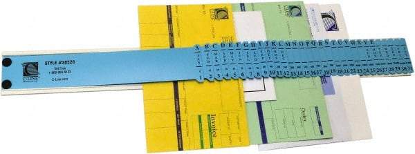 C-LINE - 23-1/2 x 2-1/2 x 5/8", Letter Size, Blue, Indexed Sorters - Has Index Tabs, 1 per Box - Eagle Tool & Supply