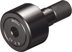 McGill - 4" Roller Diam x 2" Width, 1-3/8" Stud Diam x 3-1/2" Length, Sealed Stud Cam Follower with Hex - Steel, 1-1/2" Thread Length, 1-1/2-12 Thread, 5.78" OAL, 22,800 Lb Dynamic Cap, 44,770 Lb Static Cap - Eagle Tool & Supply