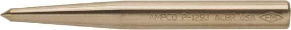 Ampco - 3/4" Nonsparking Center Punch - 6-1/4" OAL, Nickel Aluminum Bronze - Eagle Tool & Supply