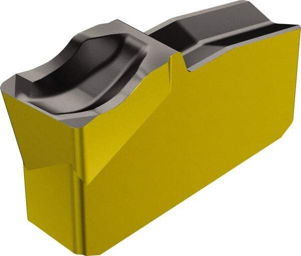 Sandvik Coromant - R151.250 4E 4225 Grade, 0.1969" Cutting Width, Carbide Cutoff Insert - 5° Right Hand Lead Angle, 0.0118" Cnr Rad, TiCN/Al2O3/TiN Coated - Eagle Tool & Supply