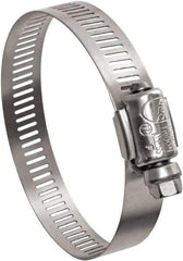 IDEAL TRIDON - SAE Size 24, 1 to 2" Diam, Stainless Steel Worm Drive Clamp - 1/2" Wide, Material Grade 201, Series Contractor - Eagle Tool & Supply