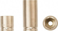Ampco - 1/2" Drive 1/2" Standard Nonsparking Impact Socket - 6 Points - Eagle Tool & Supply