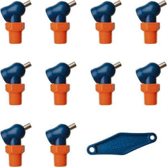 Loc-Line - 1/4" Hose Inside Diam x 5/32" Nozzle Diam, High-Pressure Coolant Hose Nozzle - NPT, for Use with Loc-Line Modular Hose System, 10 Pieces - Eagle Tool & Supply