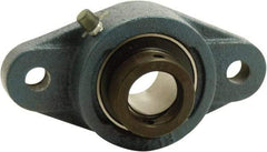 Tritan - 2" ID, 8.82" OAL x 2.81" OAH 2-Bolt Flange - 6,564 Lb Static Cap, 9,779 Lb Dyn Cap, 7.24" Btw Mnt Hole Ctrs, 1.09" Base-to-Ctr Ht, Cast Iron/Steel - Eagle Tool & Supply