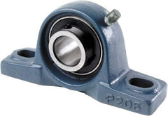 Tritan - 50mm ID, 206mm OAL x 113mm OAH Pillow Block - 5,216 Lb Static Cap, 7,868 Lb Dyn Cap, 6.26" Btw Mnt Hole Ctrs, 57.15mm Base-to-Ctr Ht, Cast Iron/Steel - Eagle Tool & Supply