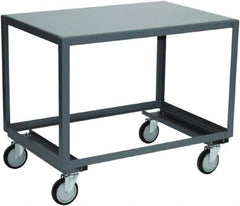 Jamco - Open Angle Frame Bottom Mobile Table - Steel, Gray, 60" Long x 36" Deep x 30" High - Eagle Tool & Supply