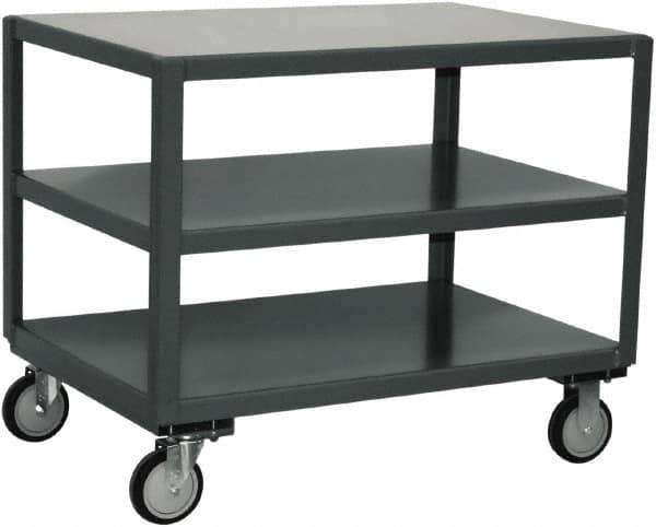 Jamco - Heavy Duty Transporter Mobile Table - Steel, Gray, 24" Long x 48" Deep x 34" High - Eagle Tool & Supply