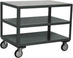 Jamco - Heavy Duty Transporter Mobile Table - Steel, Gray, 24" Long x 36" Deep x 34" High - Eagle Tool & Supply