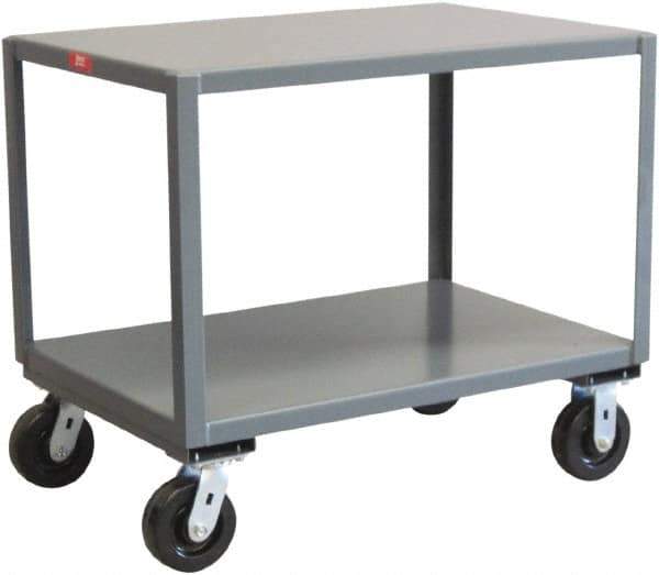 Jamco - Reinforced Mobile Table - Steel, Gray, 60" Long x 36" Deep x 31" High - Eagle Tool & Supply