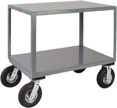 Jamco - Heavy Duty Irregular Surface Transporter Mobile Table - Steel, Gray, 30" Long x 72" Deep x 34" High - Eagle Tool & Supply