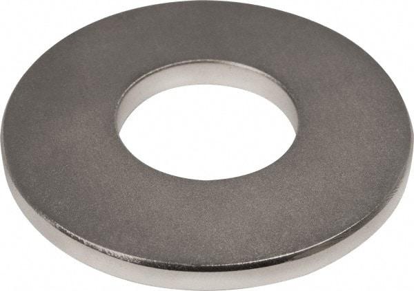 Mag-Mate - 2" Long x 2" Diam x 3/16" High, 1 Mounting Hole, 76 Poles, Ring Neodymium Rare Earth Holding Magnet - 60 Lb Average & 119 Lb Max Pull Force, 7/8 Mounting Hole, Through Hole Style, 180°F Max Operating Temp - Eagle Tool & Supply