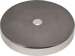 Mag-Mate - 1-1/2" Long x 1-1/2" Diam x 1/8" High, 1 Mounting Hole, 45 Poles, Ring Neodymium Rare Earth Holding Magnet - 33.7 Lb Average & 67.3 Lb Max Pull Force, 1/8 Mounting Hole, Through Hole Style, 180°F Max Operating Temp - Eagle Tool & Supply