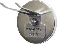 Mag-Mate - 190 Lb Max Pull Force, 1/2" Overall Height, 4-29/32" Diam, Ceramic Cup Magnet - Magnetic Spray Gun Holder Style, Chrome Plated - Eagle Tool & Supply