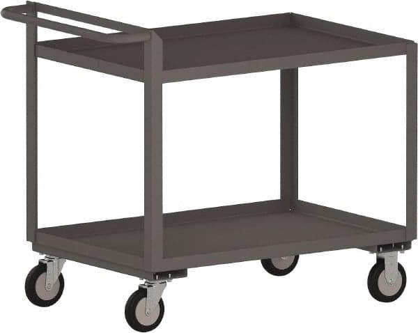 Jamco - 1,200 Lb Capacity, 18" Wide x 36" Long x 30" High Standard Utility Cart - 2 Shelf, Steel - Eagle Tool & Supply