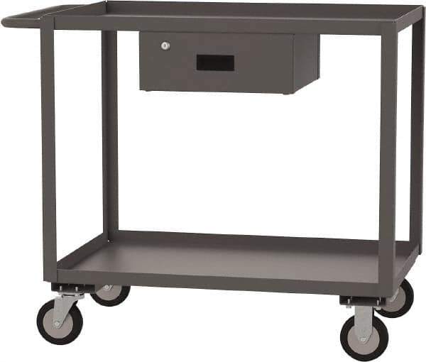 Jamco - 1,200 Lb Capacity, 36" Wide x 24" Long x 39" High Service Cart - 2 Shelf, Steel - Eagle Tool & Supply
