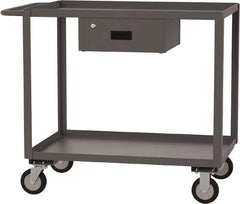 Jamco - 1,200 Lb Capacity, 30" Wide x 24" Long x 39" High Service Cart - 2 Shelf, Steel - Eagle Tool & Supply