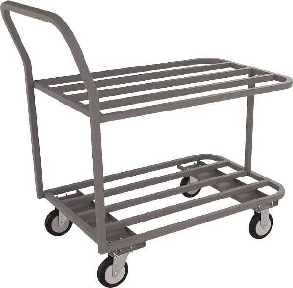 Jamco - 1,200 Lb Capacity, 24" Wide x 48" Long x 27" High Tubular Frame Cart - 2 Shelf, Steel - Eagle Tool & Supply