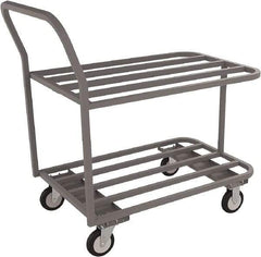 Jamco - 1,200 Lb Capacity, 24" Wide x 48" Long x 27" High Tubular Frame Cart - 2 Shelf, Steel - Eagle Tool & Supply