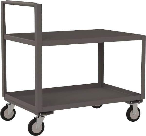 Jamco - 1,200 Lb Capacity, 30" Wide x 36" Long x 27" High Standard Utility Cart - 2 Shelf, Steel - Eagle Tool & Supply