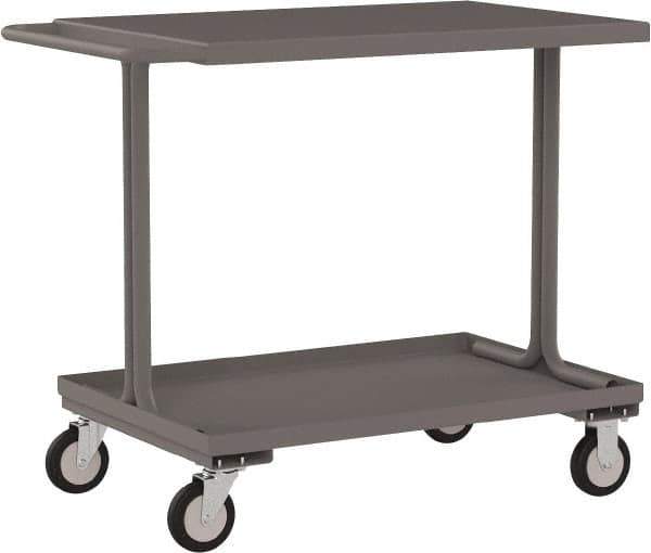 Jamco - 1,200 Lb Capacity, 36" Wide x 18" Long x 39" High Service Cart - 2 Shelf, Steel - Eagle Tool & Supply