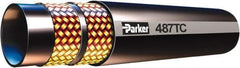 Parker - -32 Hose Size, 2" ID x 2.65" OD, 4,000 psi Work Pressure Hydraulic Hose - 12-1/2" Radius, Synthetic Rubber, -40°F to 257°F - Eagle Tool & Supply