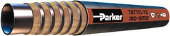 Parker - -24 Hose Size, 1-1/2" ID x 2.08" OD, 5,000 psi Work Pressure Hydraulic Hose - 10" Radius, Synthetic Rubber, -40°F to 257°F - Eagle Tool & Supply