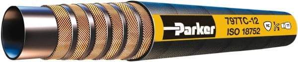 Parker - -10 Hose Size, 5/8" ID x 0.94" OD, 6,000 psi Work Pressure Hydraulic Hose - 4-1/2" Radius, Synthetic Rubber, -40°F to 257°F - Eagle Tool & Supply