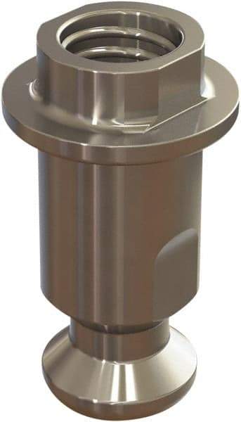 Jergens - M5 Round Head Hardened Steel Clamp Cylinder Pressure Point - For ZPS, 10mm High x 10mm Wide - Eagle Tool & Supply