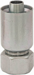 Parker - M42x2 Metric Steel Hydraulic Hose Female Metric S & 24° Cone Swivel Straight Fitting - 6,000 psi, -16 Hose Size, 1" Hose Diam, Series 77 - Eagle Tool & Supply