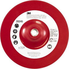 3M - 7" Diam Hook & Loop Disc Backing Pad - Extra Hard Density, 8,500 RPM - Eagle Tool & Supply