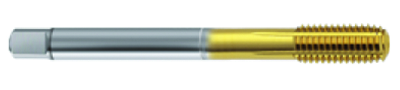 M14 x 1.00 Dia. - 6HX - 5 FL - Cobalt Semi-Bott Tap-TiN FORM-C DIN 374 - Eagle Tool & Supply