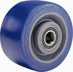 Hamilton - 6 Inch Diameter x 3 Inch Wide, Polyurethane Mold on to Cast Iron Center Caster Wheel - 2,450 Lb. Capacity, 3-1/4 Inch Hub Length, 3/4 Inch Axle Diameter, Sealed Precision Ball Bearing - Eagle Tool & Supply