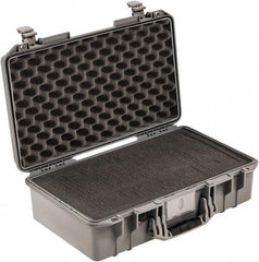 Pelican Products, Inc. - 13-31/32" Wide x 7-31/64" High, Aircase w/Foam - Silver - Eagle Tool & Supply