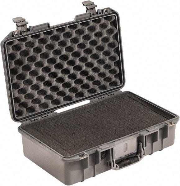 Pelican Products, Inc. - 12-51/64" Wide x 6-57/64" High, Aircase w/Foam - Silver - Eagle Tool & Supply