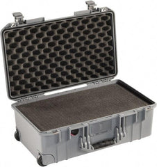 Pelican Products, Inc. - 13-31/32" Wide x 8-63/64" High, Aircase w/Foam - Silver - Eagle Tool & Supply
