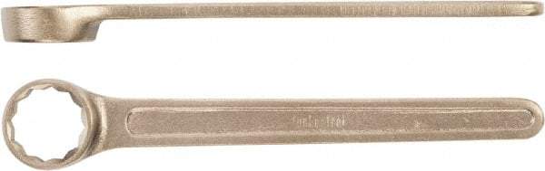 Ampco - 38mm 12 Point Box Wrench - Single End, Aluminum Bronze, Plain Finish - Eagle Tool & Supply