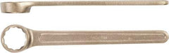 Ampco - 55mm 12 Point Box Wrench - Single End, Aluminum Bronze, Plain Finish - Eagle Tool & Supply