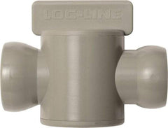 Loc-Line - 10 Piece, 3/4" ID Coolant Hose In-Line Check Valve - Female to Ball Connection, Acetal Copolymer Body, Unthreaded, Use with Loc-Line Modular Hose Systems - Eagle Tool & Supply