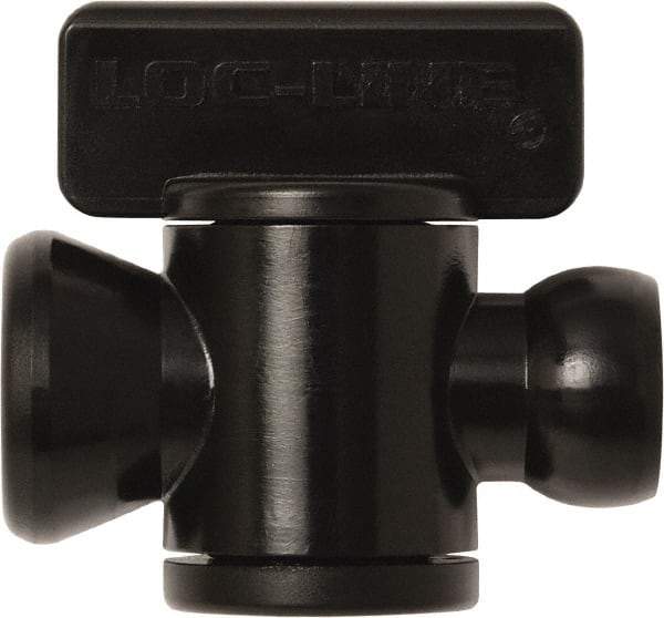 Loc-Line - 10 Piece, 1/4" ID Coolant Hose In-Line Check Valve - Female to Ball Connection, Acetal Copolymer Body, Unthreaded, Use with Loc-Line Modular Hose Systems - Eagle Tool & Supply