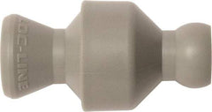 Loc-Line - 10 Piece, 1/4" ID Coolant Hose In-Line Check Valve - Female to Ball Connection, Acetal Copolymer Body, Unthreaded, Use with Loc-Line Modular Hose Systems - Eagle Tool & Supply